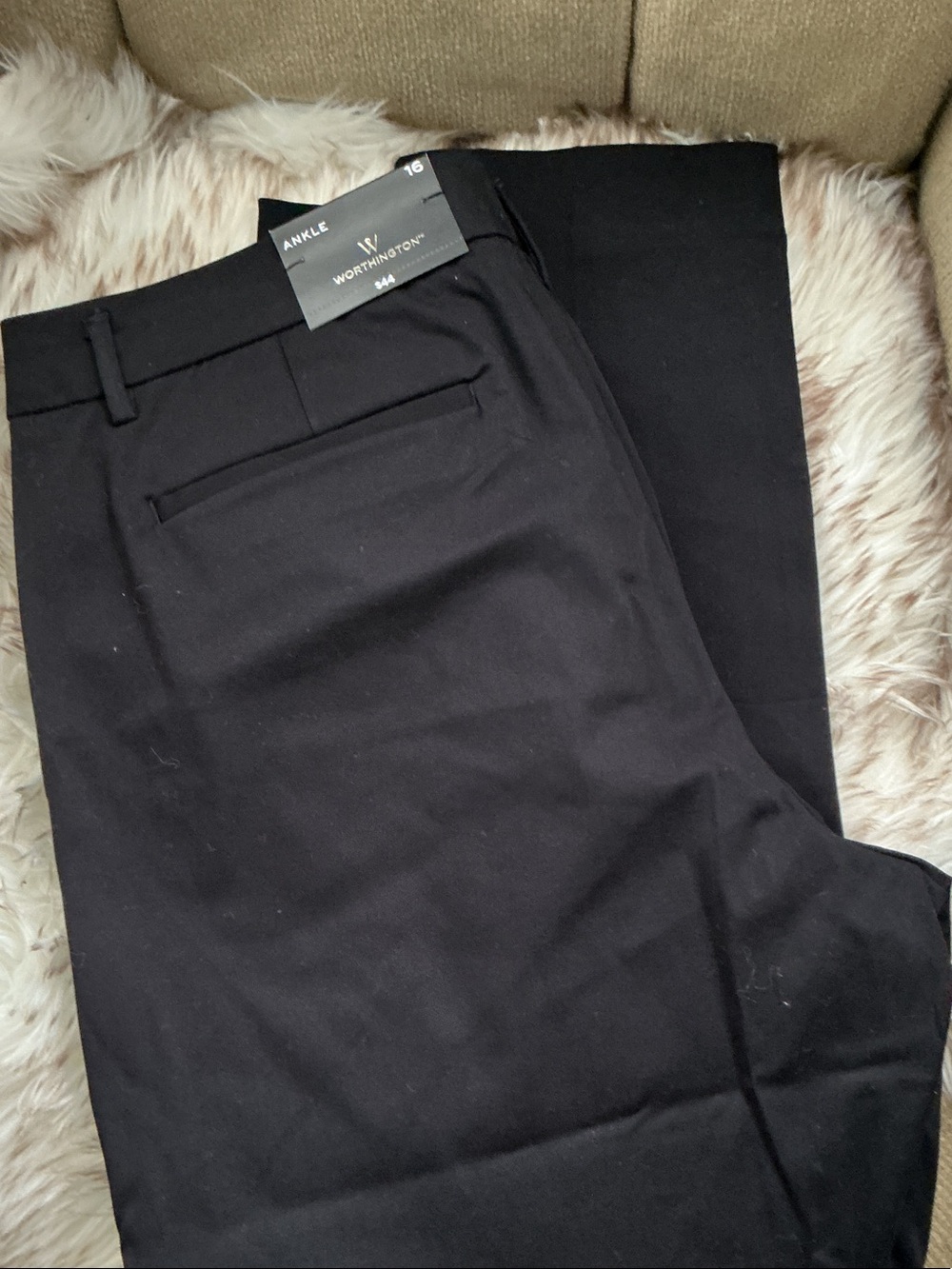 Worthington Black Ankle Dress Pants